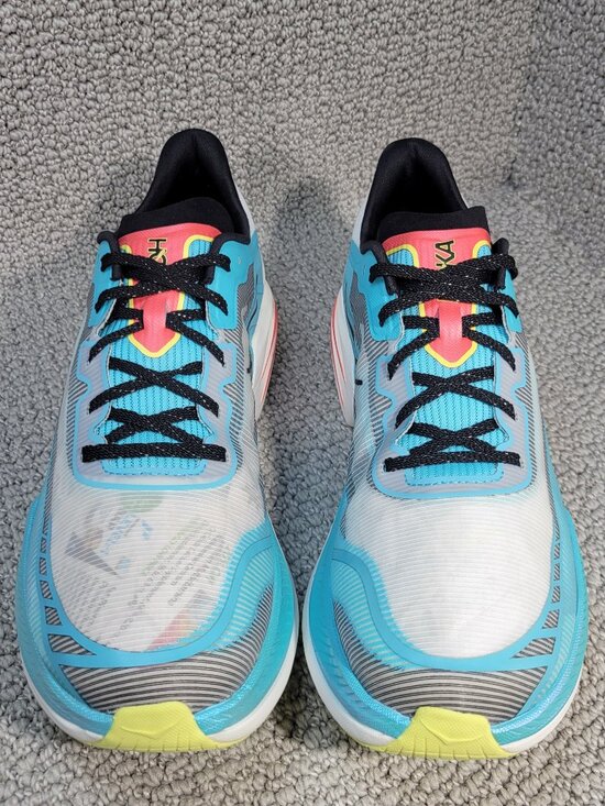 Hoka One Cielo X1 2.0 Unisex Size W12.5 M11.5 Frost Black Running Shoes 1162053 main image 11